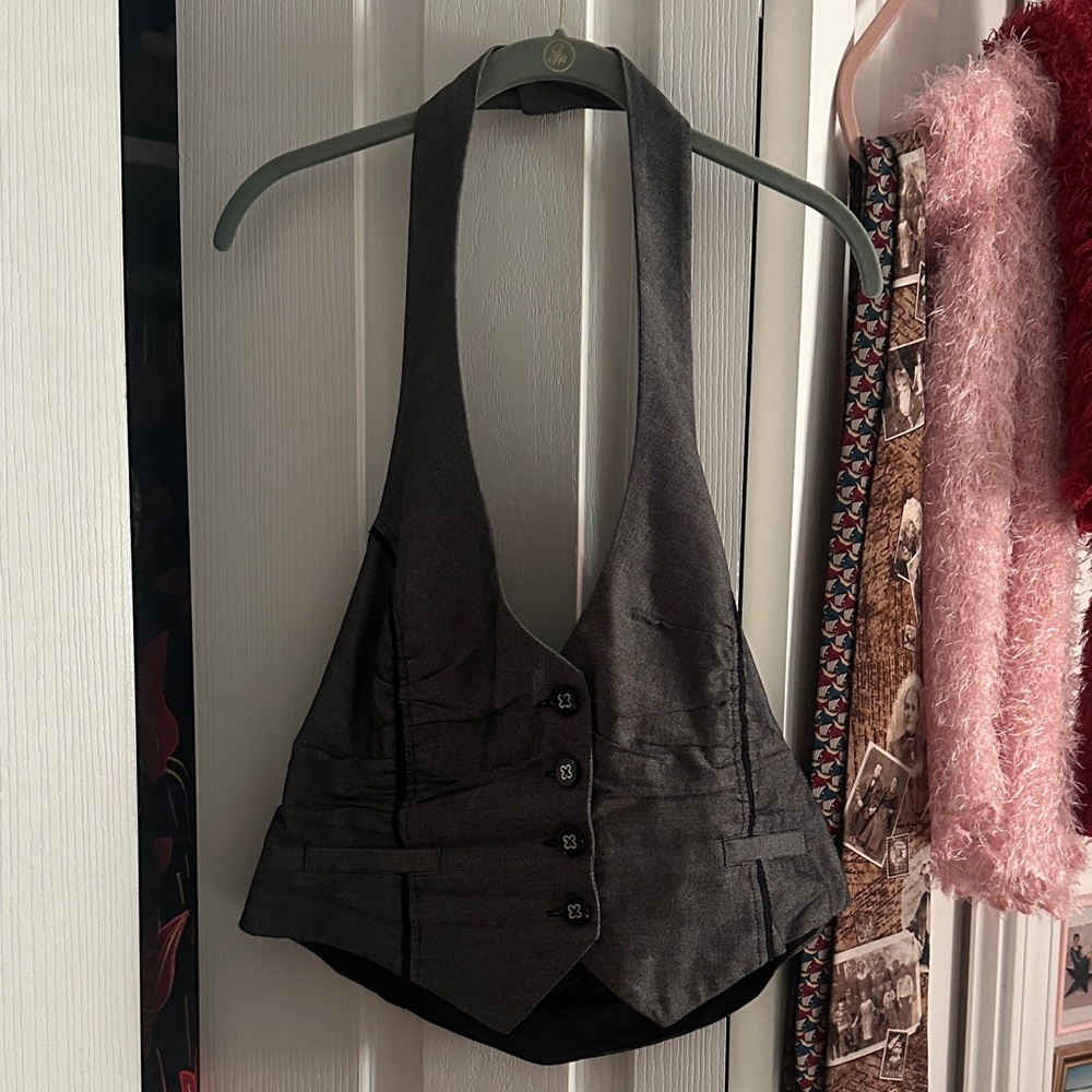 Maurices Charcoal Gray Vest